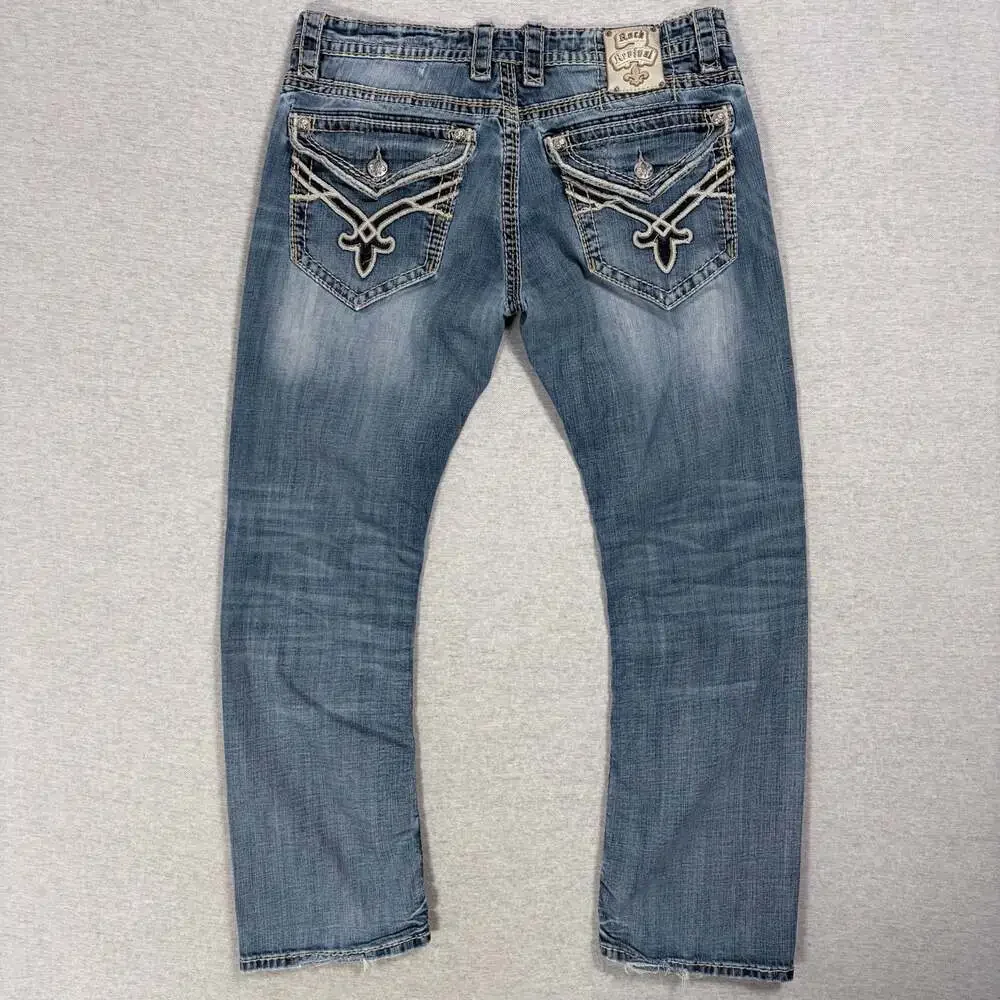 Rock Revival Julian Relaxed Straight Jeans